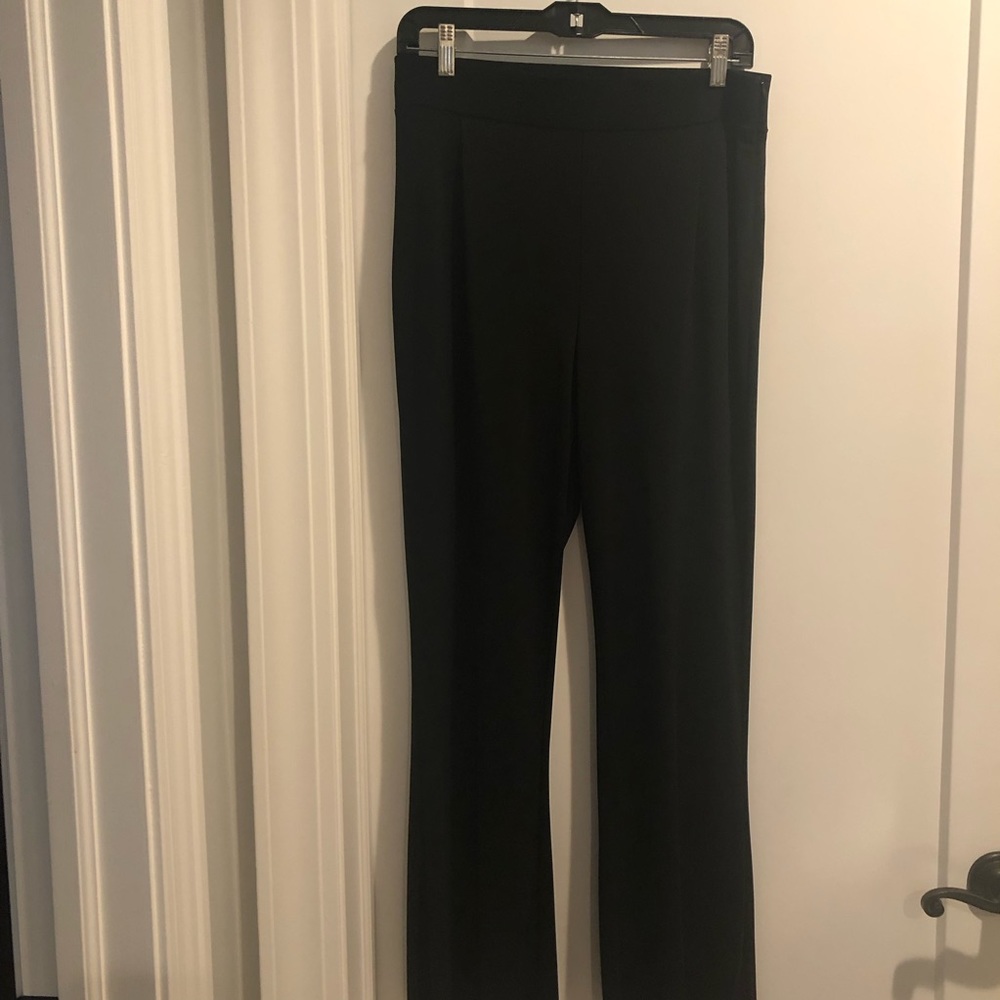 LIZ CLAIBORNE BLACK POLYESTER LONG YOGA PANT SIZE 10